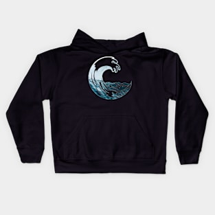 Beautiful Ocean Waves Gift Idea For Wave Lovers Kids Hoodie